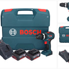 Bosch GSB 18V-55 Professional cordless impact drill 18 V 55 Nm brushless ( 0615990L7C ) + 2x rechargeable battery 4.0 Ah + charger + case