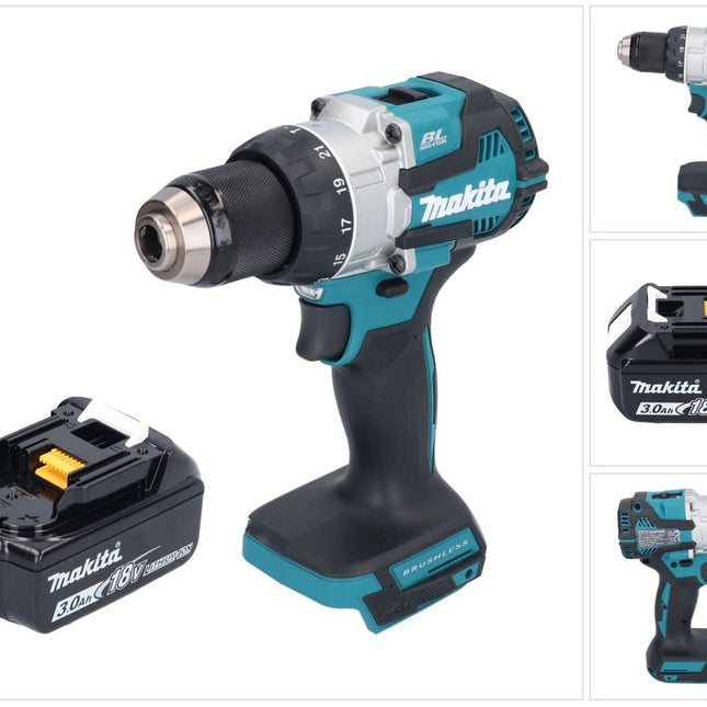 Makita DHP 489 F1 cordless impact drill 18 V 73 Nm brushless + 1x rechargeable battery 3.0 Ah - without charger