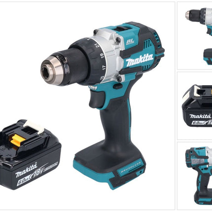Makita DHP 489 G1 Akku Schlagbohrschrauber 18 V 73 Nm Brushless + 1x Akku 6,0 Ah - ohne Ladegerät