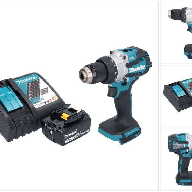 Makita DHP 489 RG1 trapano a percussione a batteria 18 V 73 Nm brushless + 1x batteria ricaricabile 6,0 Ah + caricabatterie