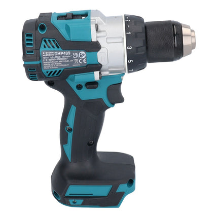 Taladro de percusión sin cable Makita DHP 489 RG 18 V 73 Nm sin escobillas + 2x batería recargable 6,0 Ah + cargador
