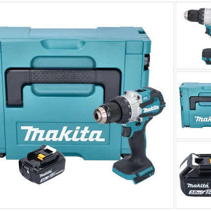 Makita DHP 489 F1J Akku Schlagbohrschrauber 18 V 73 Nm Brushless + 1x Akku 3,0 Ah + Makpac - ohne Ladegerät