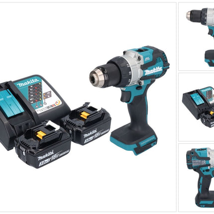 Makita DDF 489 RF Perceuse-visseuse sans fil 18 V 73 Nm Brushless + 2x batterie 3,0 Ah + chargeur