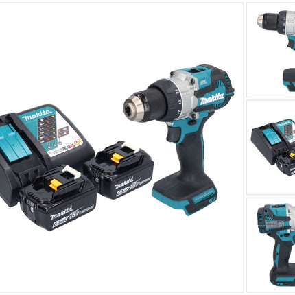 Makita DDF 489 RG Perceuse-visseuse sans fil 18 V 73 Nm Brushless + 2x batterie 6,0 Ah + chargeur