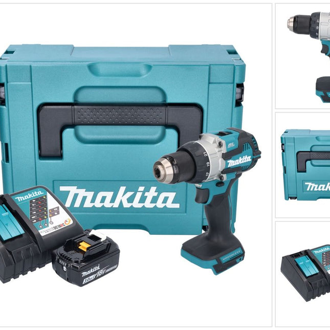 Trapano avvitatore a batteria Makita DDF 489 RF1J 18 V 73 Nm brushless + 1x batteria ricaricabile 3,0 Ah + caricabatterie + Makpac
