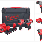 Milwaukee M12 FPP2A2-602X Kit combiné ( 4933480588 ) Perceuse-visseuse à percussion sans fil M12 FPD2 45 Nm + M12 FID2 Clé à choc sans fil 170 Nm 1/4'' Brushless + 2x batterie 6,0 Ah + chargeur + HD-Box