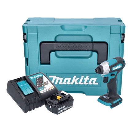 Makita DTD 157 RF1J Akku Schlagschrauber 18 V 140 Nm 1/4" Brushless + 1x Akku 3,0 Ah + Ladegerät + Makpac