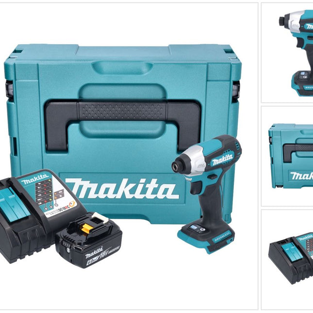 Makita DTD 157 RG1J cordless impact wrench 18 V 140 Nm 1/4" brushless + 1x rechargeable battery 6.0 Ah + charger + Makpac