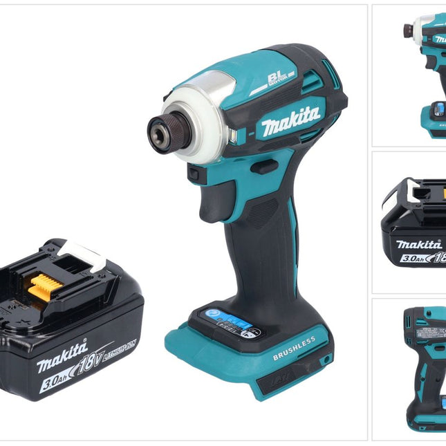 Makita DTD 172 F1 Clé à choc sans fil 18 V 180 Nm 1/4'' Brushless + 1x batterie 3,0 Ah - sans chargeur