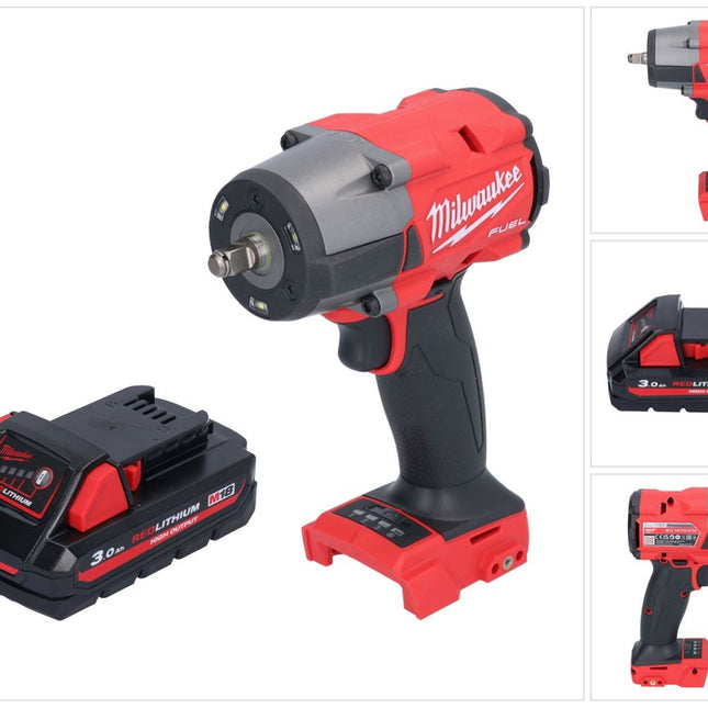 Milwaukee M18 FMTIW2F38-301 Akku Schlagschrauber 18 V 745 Nm 3/8" Brushless + 1x Akku 3,0 Ah - ohne Ladegerät