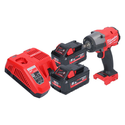 Milwaukee M18 FMTIW2F38-552 clé à chocs sans fil 18 V 745 Nm 3/8'' sans balais + 2x batterie 5,5 Ah + kit chargeur
