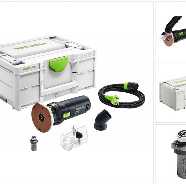 Festool OFK 500 Q-Plus R3 Kantenfräse 450 W + Abrundfräser 3 mm + Systainer ( 576225 )