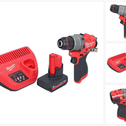 Perceuse à percussion sans fil Milwaukee M12 FPD2-501 12 V 45 Nm sans balais + 1 batterie 5,0 Ah + chargeur