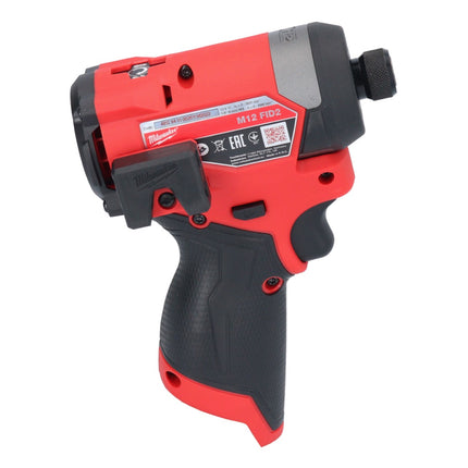 Milwaukee M12 FID2-201 akumulatorowy klucz udarowy 12 V 170 Nm 1/4" bezszczotkowy + 1x akumulator 2,0 Ah + ładowarka