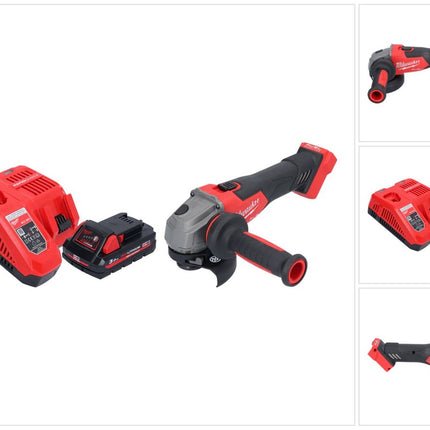 Milwaukee M18 FSAG115X-301 Akku Winkelschleifer 18 V 115 mm Brushless + 1x Akku 3,0 Ah + Ladegerät