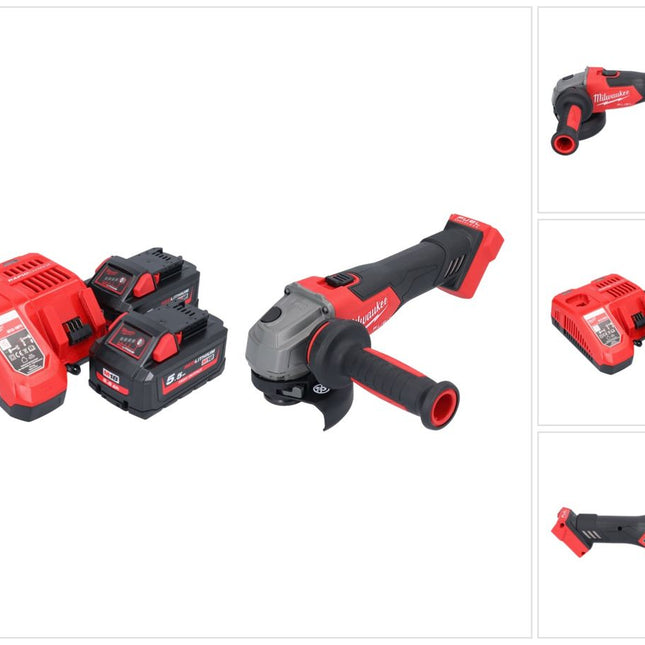Milwaukee M18 FSAG115X-552 Akku Winkelschleifer 18 V 115 mm Brushless + 2x Akku 5,5 Ah + Ladegerät