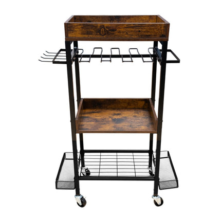 Wózek warsztatowy Toolbrothers na narzędzia elektryczne i ręczne wykonany z metalu 86 x 45 x 30 cm (dł. x szer. x gł.) Kółka transportowe z hamulcami