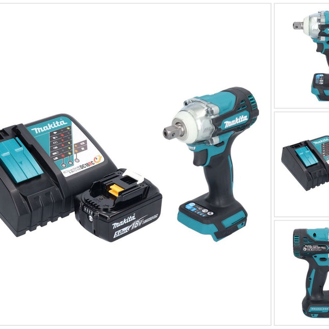 Avvitatore a impulsi a batteria Makita DTW 301 RT1 18 V 330 Nm 1/2" brushless + 1x batteria ricaricabile 5,0 Ah + caricabatterie
