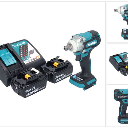 Makita DTW 301 RG Akku Schlagschrauber 18 V 330 Nm 1/2" Brushless + 2x Akku 6,0 Ah + Ladegerät
