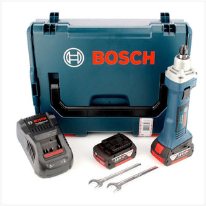 Bosch GGS 18 V-LI Akku Geradschleifer 18V + 2x Akku 5,0Ah + Ladegerät + L-Boxx