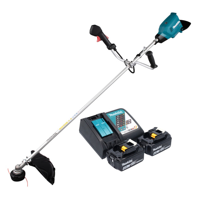 Makita DUR 369 ARM2 Débroussailleuse sans fil 36 V ( 2x 18 V ) 43 cm Brushless + 2x batterie 4,0 Ah + chargeur