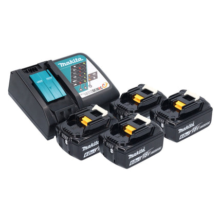 Makita DUR 369 ARG4 Akku Freischneider 36 V ( 2x 18 V ) 43 cm Brushless + 4x Akku 6,0 Ah + Ladegerät