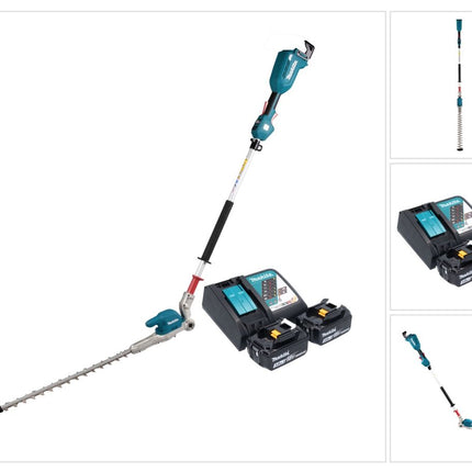Makita DUN 500 WRF2 Taille-haies sans fil 18 V 50 cm Brushless + 2x batterie 3,0 Ah + chargeur