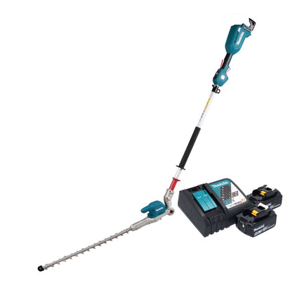 Makita DUN 500 WRT2 Taille-haies sans fil 18 V 50 cm Brushless + 2x batterie 5,0 Ah + chargeur