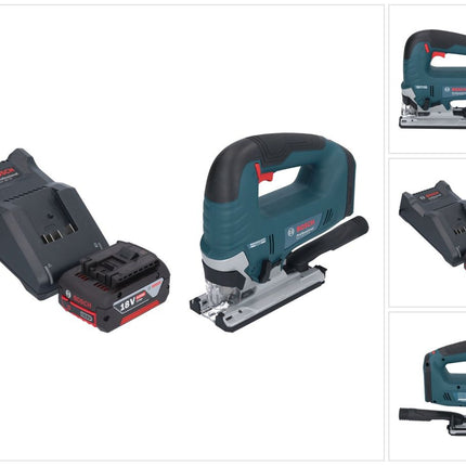 Bosch GST 18V-125 B Sierra de calar profesional sin cable 18 V 125 mm sin escobillas + 1x acumulador 4,0 Ah + cargador
