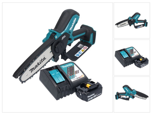 Makita DUC 150 RM motosierra sin cable 18 V 15 cm sin escobillas + 1x batería 4,0 Ah + cargador