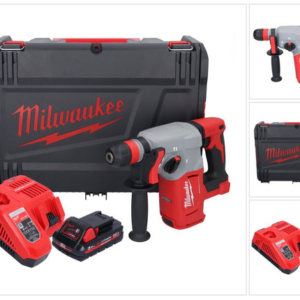 Milwaukee M18 BLHX-301X Akku Kombihammer 18 V 2,3 J Brushless + 1x Akku 3,0 Ah + Ladegerät + HD-Box