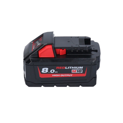 Milwaukee M18 BLHX-801X Marteau perforateur burineur sans fil 18 V 2,3 J Brushless + 1x Batterie 8,0 Ah + HD-Box - ohne Ladegert
