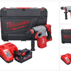 Martillo combinado sin cable Milwaukee M18 BLHX-801X 18 V 2.3 J Brushless + 1x batería 8.0 Ah + cargador + caja HD