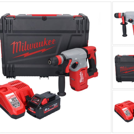 Martillo combinado sin cable Milwaukee M18 BLHX-801X 18 V 2.3 J Brushless + 1x batería 8.0 Ah + cargador + caja HD