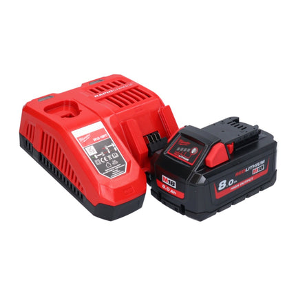 Martillo combinado sin cable Milwaukee M18 BLHX-801X 18 V 2.3 J Brushless + 1x batería 8.0 Ah + cargador + caja HD