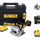 DeWalt DCW 682 NT cordless flat dowel cutter 18 V 102 x 20 mm brushless + 1x Powerstack battery 1.7 Ah + TSTAK - without charger