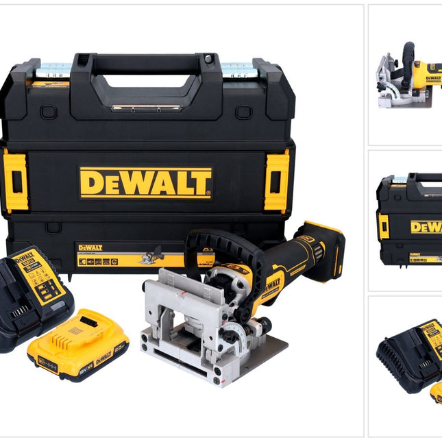 Fresa plana sin cable DeWalt DCW 682 D1T 18 V 102 x 20 mm sin escobillas + 1x batería recargable 2,0 Ah + cargador + TSTAK