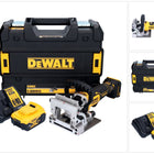 DeWalt DCW 682 P1T Akku Flachdübelfräse 18 V 102 x 20 mm Brushless + 1x Akku 5,0 Ah + Ladegerät + TSTAK