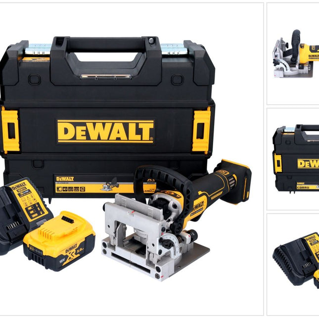 Fresa plana sin cable DeWalt DCW 682 P1T 18 V 102 x 20 mm sin escobillas + 1x batería recargable 5,0 Ah + cargador + TSTAK