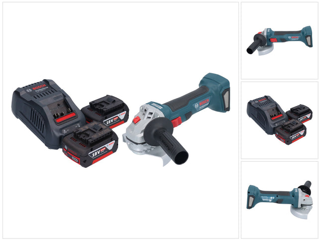 Bosch GWS 18V-7 Professional cordless angle grinder 18 V 125 mm brushless + 2x rechargeable battery 5.0 Ah + charger