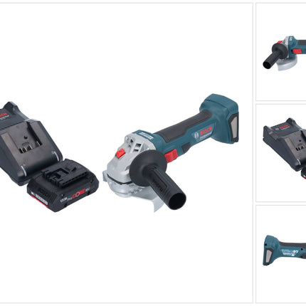 Bosch GWS 18V-7 Professional Akku Winkelschleifer 18 V 125 mm Brushless + 1x ProCORE Akku 4,0 Ah + Ladegerät