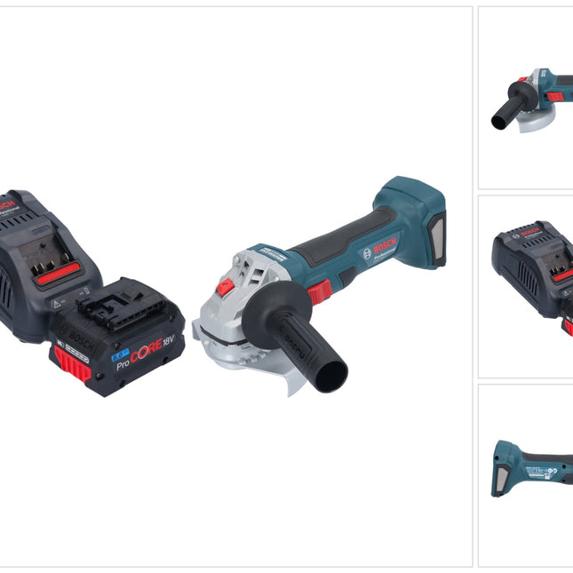 Bosch GWS 18V-7 Professional Akku Winkelschleifer 18 V 125 mm Brushless + 1x ProCORE Akku 8,0 Ah + Ladegerät