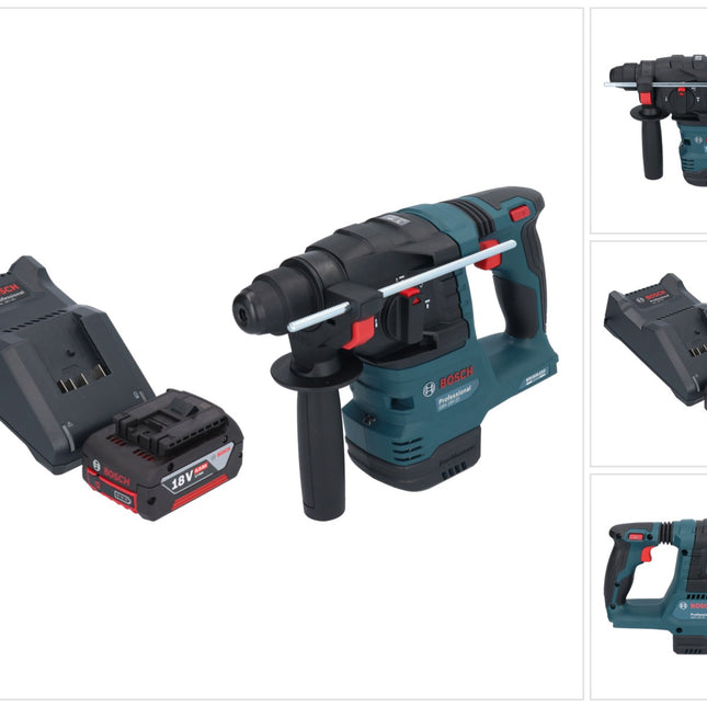 Bosch GBH 18V-22 Professional Akku Bohrhammer 18 V 1,9 J SDS Plus Brushless + 1x Akku 4,0 Ah + Ladegerät