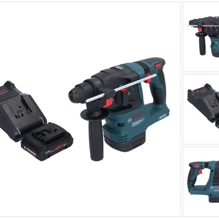 Bosch GBH 18V-22 Martello rotativo professionale a batteria 18 V 1,9 J SDS Plus Brushless 1x batteria ricaricabile ProCORE 4,0 Ah + caricabatterie