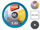 Makita E-17120-12 Disques à tronçonner INOX 125 x 1,0 x 22,23 mm A60V-BF 12 pièces en boîte