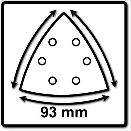 Arkusz ścierny Festool STF V93/6 P150 GR/100 Garnet ( 497395 ) do RO 90 DX, DX 93, RS 300, RS 3, LRS 93 (talerz szlifierski do żelazka)