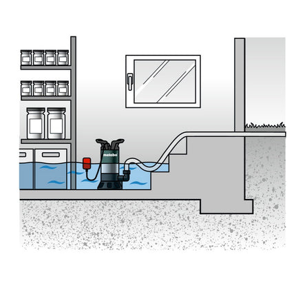 Pompa zanurzeniowa do wody brudnej Metabo PS 15000 S ( 0251500000 ) 850 W Natężenie przepływu 15000 l/h