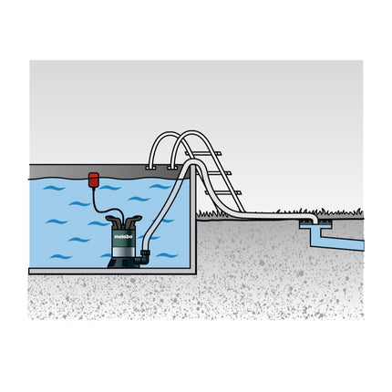 Metabo TP 7500 SI Klarwasser Tauchpumpe ( 0250750013 ) 300 Watt Fördermenge 7500 l/h