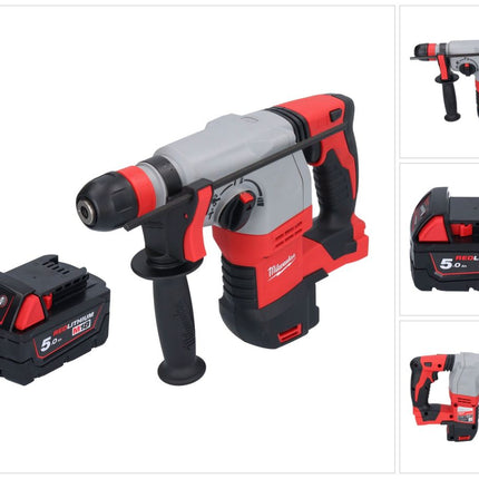 Milwaukee M18 HD18HX-501 Akku Kombihammer 18 V 2,4 J + 1x Akku 5,0 Ah - ohne Ladegerät