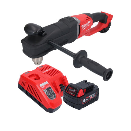 Milwaukee M18 FRAD2-501 taladro angular sin cable 18 V 122 Nm sin escobillas + 1x batería recargable 5.0 Ah + cargador